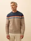 Faherty Donegal Crew Neck Sweater In Multi
