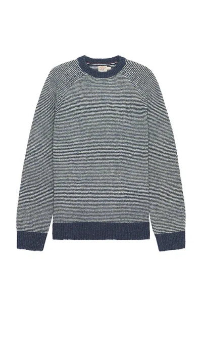 Faherty Donegal Crew Sweater In Blue
