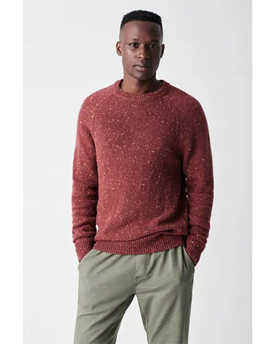 Faherty Donegal Wool-blend Crewneck Sweater In Red