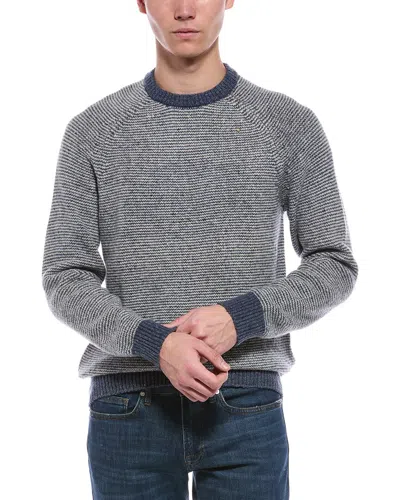 Faherty Donegal Wool Crewneck Sweater In Blue
