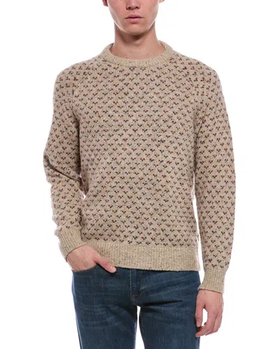 Faherty Donegal Wool-blend Crewneck Sweater In Brown