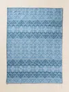 Faherty Doug Good Feather Adirondack Blanket In Blue