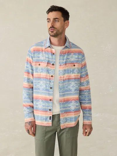 Faherty Doug Good Feather Canyon Overshirt In Dusk Star Glow