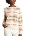 Faherty Doug Good Feather Cotton Slub Pullover In Multi