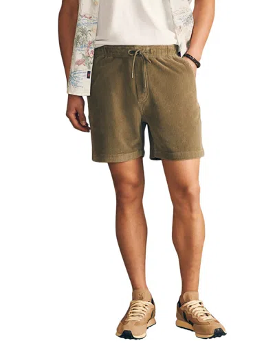 Faherty Drawstring Cord Short In Burgundy