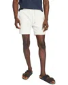 Faherty Essential Drawstring Linen-blend Short In White