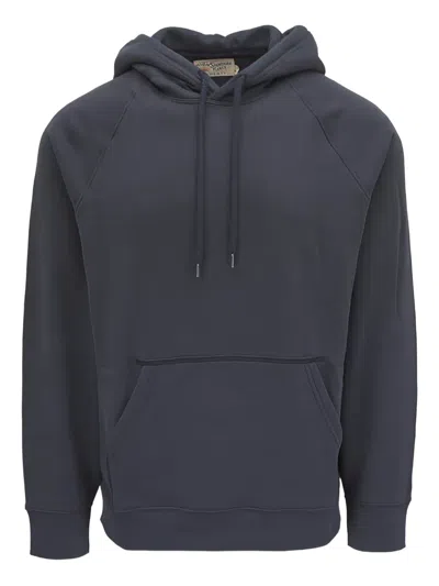Faherty Drawstring Hoodie In Blue