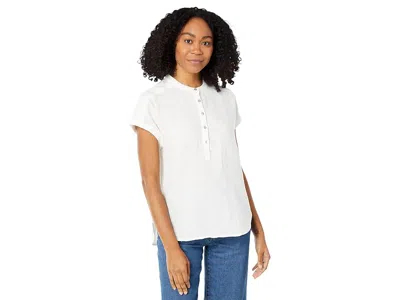 Faherty Dream Cotton Desmond Top In White