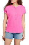Faherty Dream Desmond Organic Cotton Top In Cone Flower