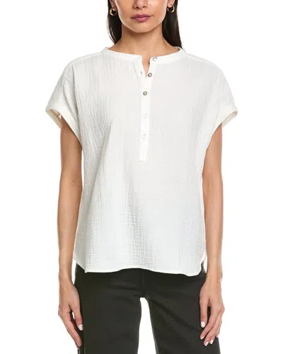 Faherty Dream Cotton Desmond Top In White