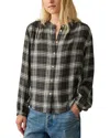 Faherty Drift Linen-blend Top In Multi