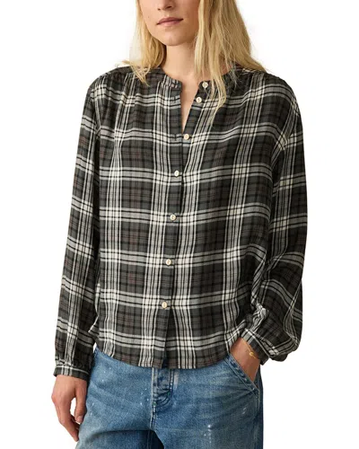 FAHERTY DRIFT LINEN-BLEND TOP