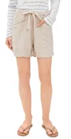 Faherty Topanga Draped Shorts In Wheaten