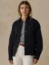 Faherty Driftwood Denim Jacket In Black