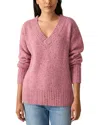 Faherty Driftwood Donegal Wool-blend Sweater In Pink