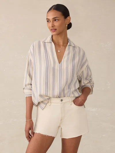 Faherty Dune Cotton Gauze Sail Away Top