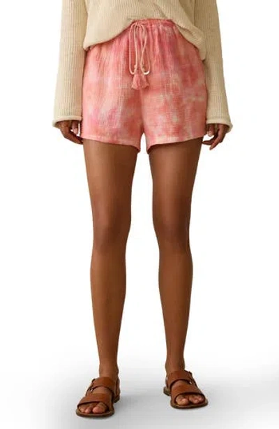 Faherty Dune Cotton Gauze Shorts In Multi