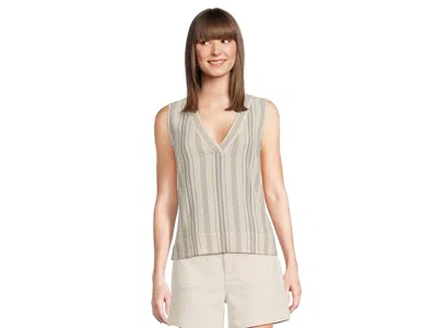 Faherty Dune Cotton Gauze Sleeveless Popover In Multi