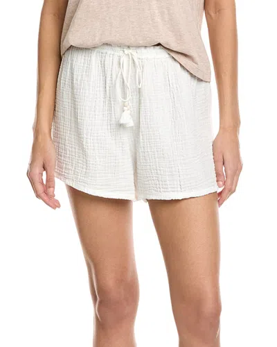 Faherty Dune Gauze Drawstring Short In White