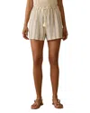 Faherty Dune Gauze Drawstring Shorts In Blue