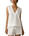 Faherty Dune Cotton Gauze Sleeveless Popover