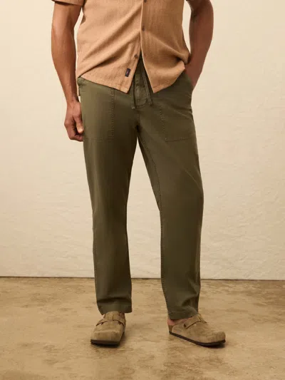 Faherty Dune Utility Pants In Green