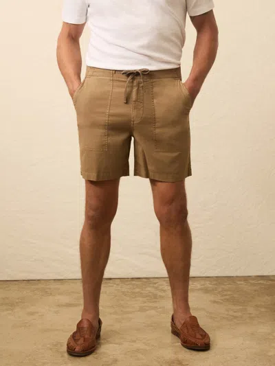 Faherty Dune Utility Short In Brown