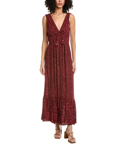 Faherty Eden Dress In Red
