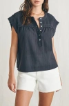 Faherty Ellsworth Top In Washed Black