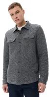 Faherty Epic Quilted Cpo Jacket Graphite Cloud Heather In Graphite Cloud Heather