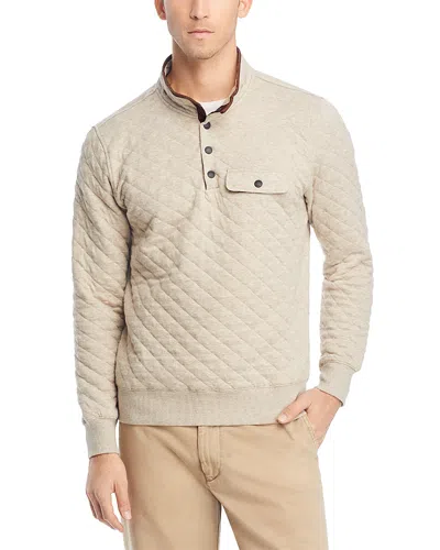 Faherty Epic Quilted Fleece Pullover In Multi