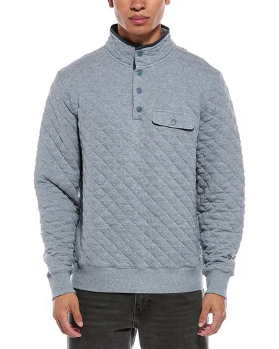Faherty Epic Quilted Fleece Pullover In Blue