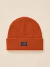 Faherty Essential Beanie In Mountain Orange