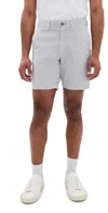 Faherty Movement Flex Linen-blend Short In Rain Cloud
