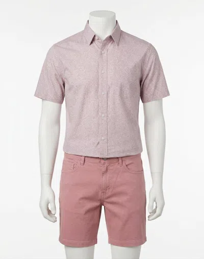 Faherty Essential Chino Shorts In Seapoint Red In Pink