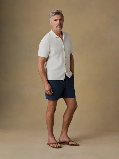 Faherty Essential Corduroy Short In Blue
