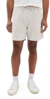 Faherty Essential Corduroy 6 Shorts In Plaza Stone