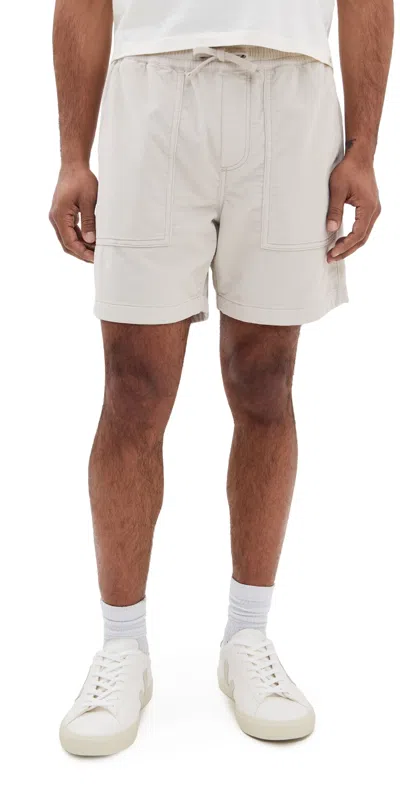 FAHERTY ESSENTIAL CORDUROY SHORTS 6 PLAZA STONE