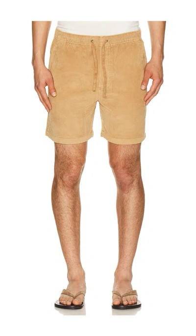 Faherty Essential Corduroy Shorts In Brown