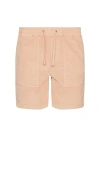 Faherty Essential Corduroy Shorts In Coral