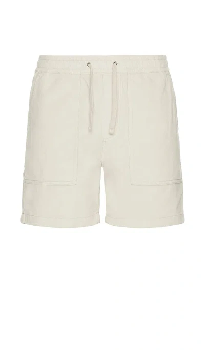 Faherty Corduroy Drawstring Utility Short In Plaza Stone