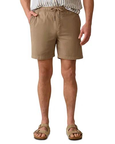 Faherty Essential Drawstring 6.5 Shorts In Brown