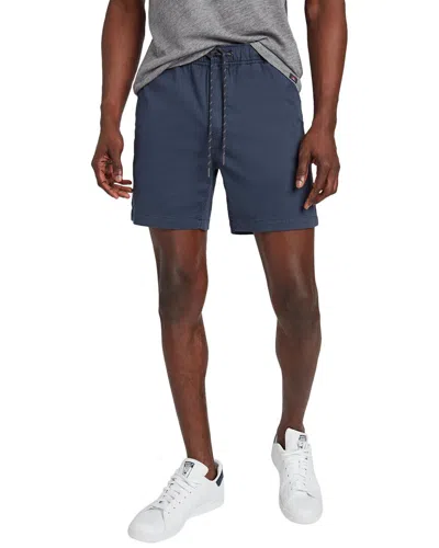 Faherty Essential Drawstring Linen-blend Short In Blue