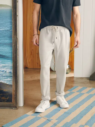 Faherty Essential Drawstring Pants In Birch