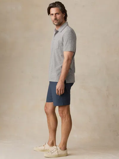 Faherty Essential Drawstring Short In Blue