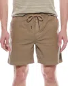 Faherty Essential Drawstring Short In Brown