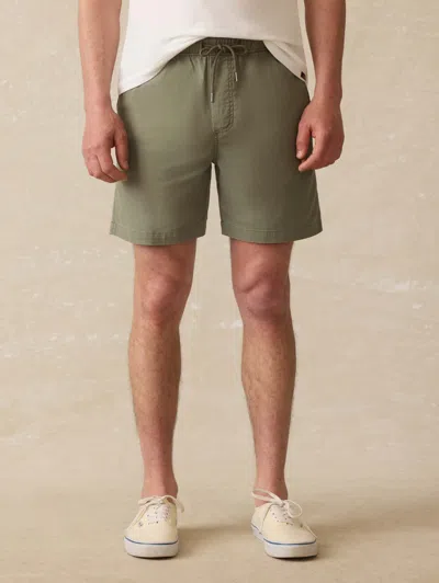 Faherty Essential Drawstring Short In Desert Olive