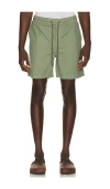 Faherty Essential Drawstring Short In Green