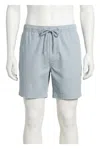 Faherty Essential Drawstring Short In Rocky Grey In Gray
