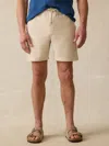 Faherty Essential Drawstring Short In Stone